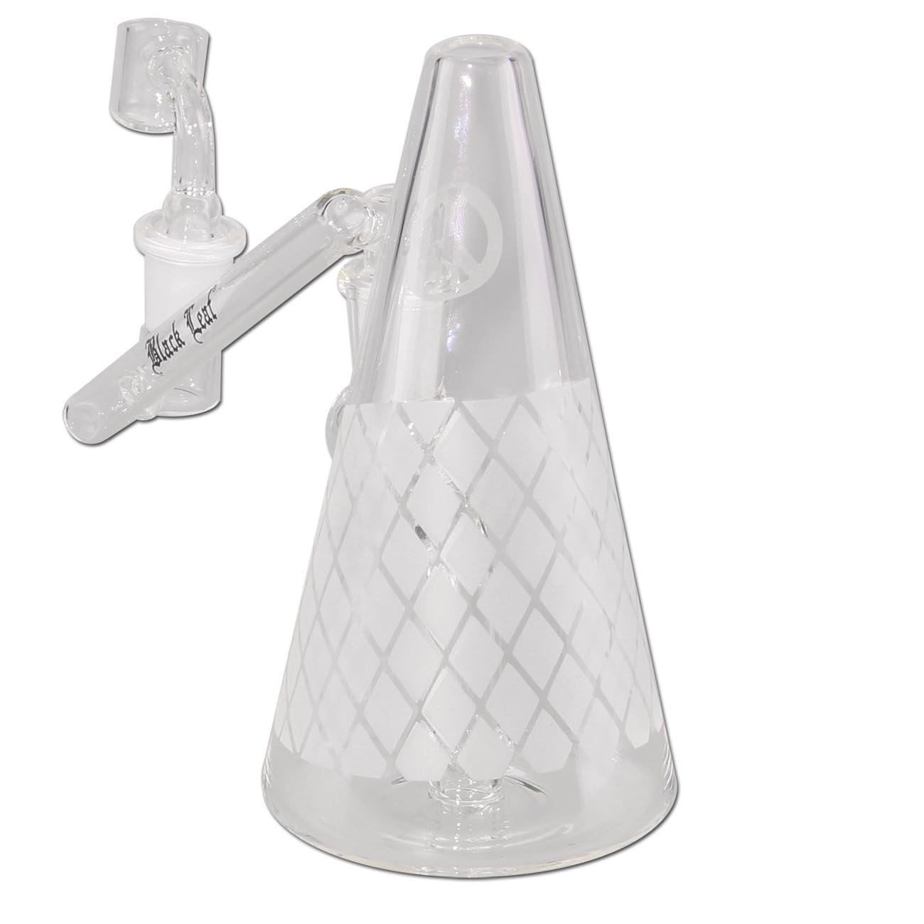 Black Leaf Bubbler bong con adattatore