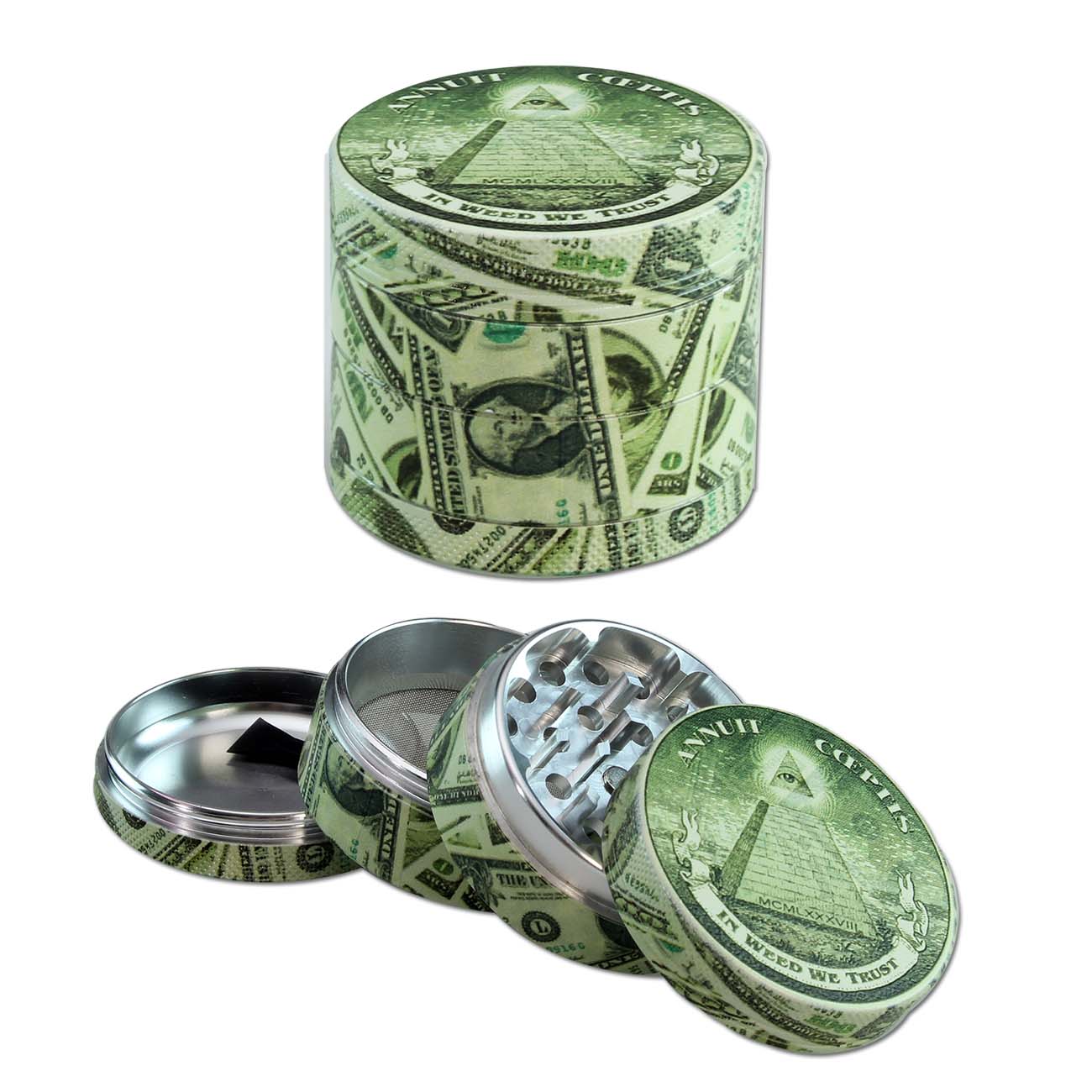 BL grinder alluminio dollari