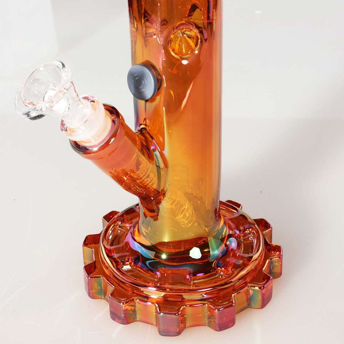 BL bong ingranaggio iridescente ambrato