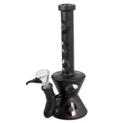 Bong Vetro Nero Opaco 21cm